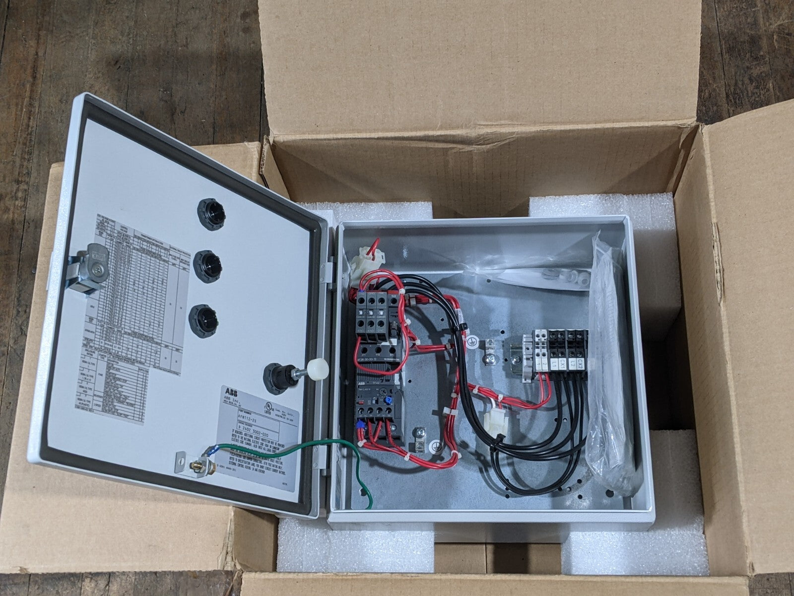 ABB AFN112-2S Non Combination Motor Starter Enclosure AF26-30-00-13 100-250 VAC