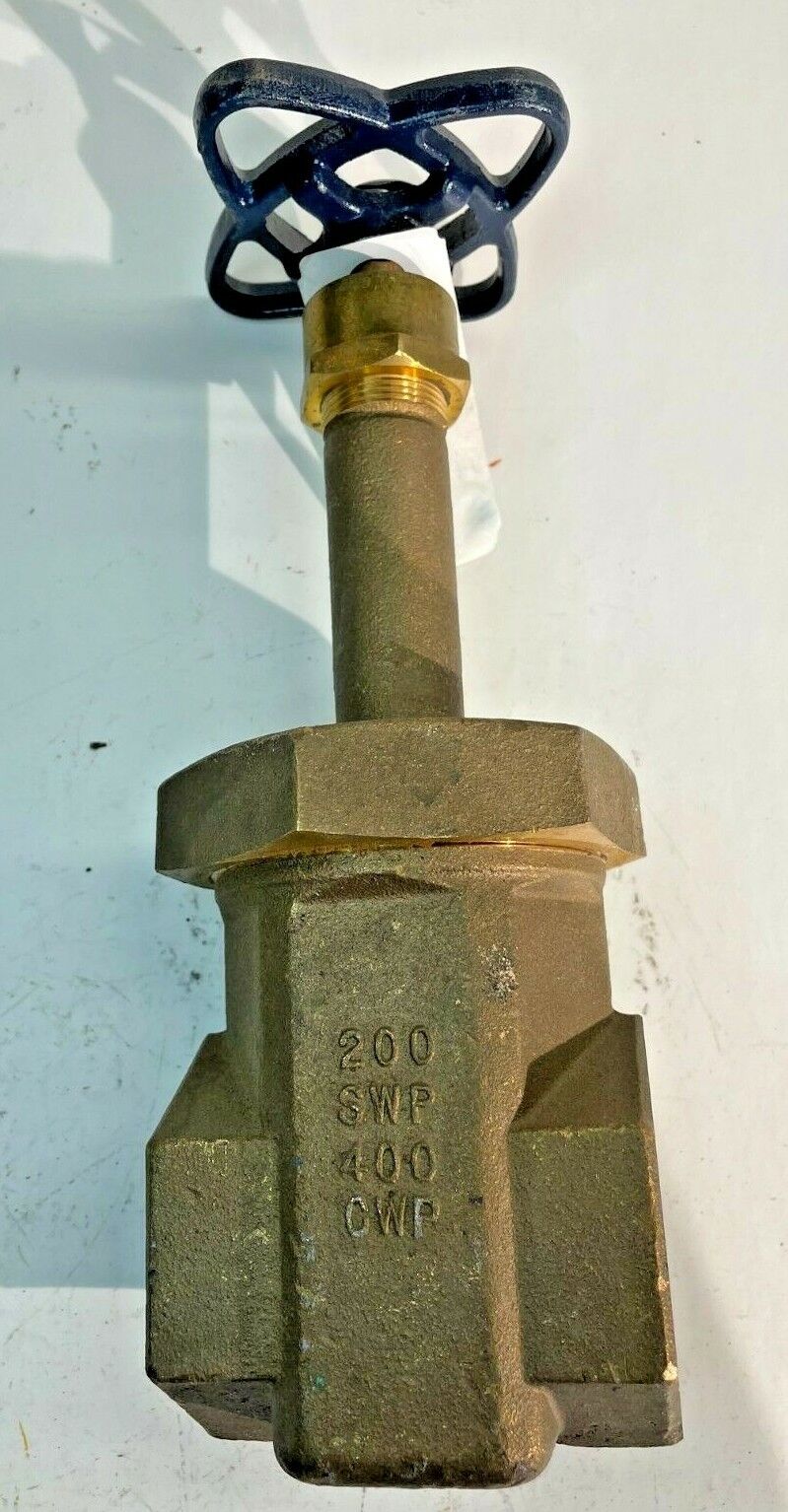 NIBCO T-154-A Bronze Gate Valve 2" Class 200 SWP / 400 WOG Threaded NPT Ends