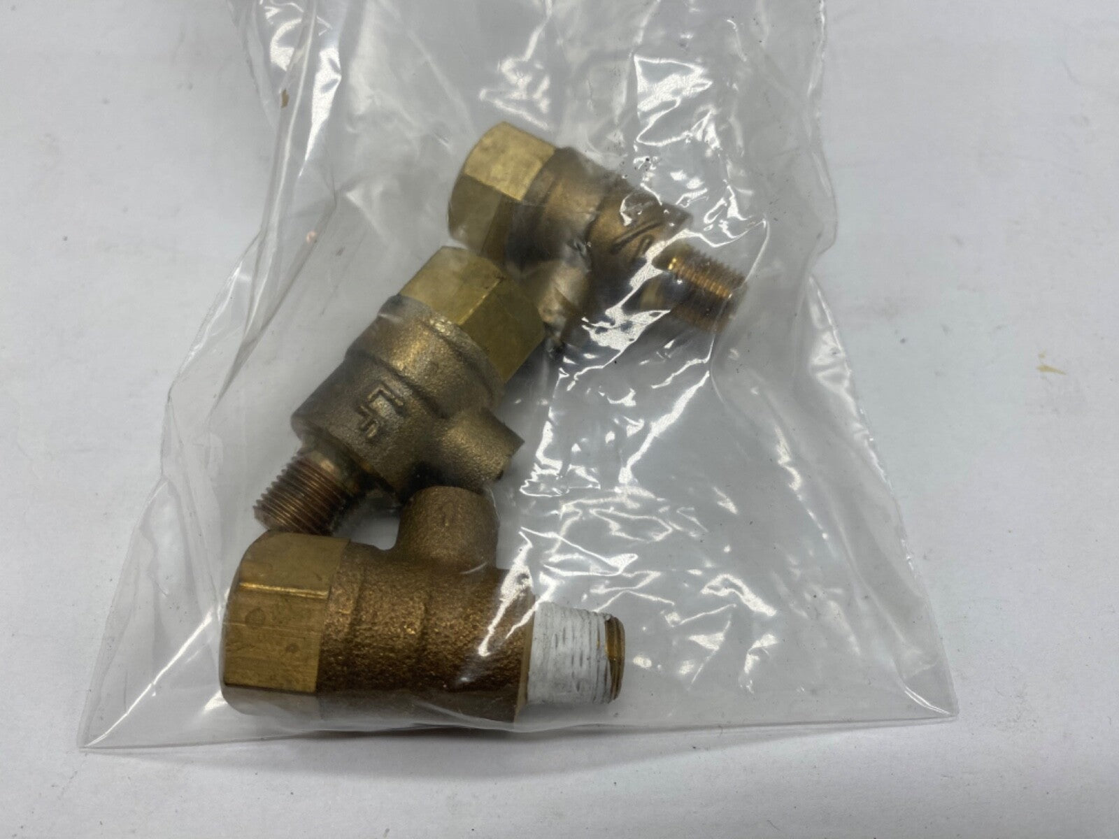 Bulk lot qty 3, Watts 1/8 LFFPTC pet test cock 1/8” male x 1/4” female npt