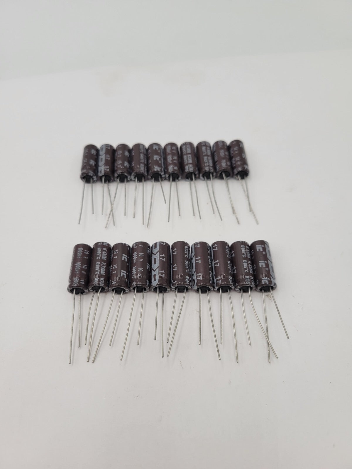 20PC IC 108KXM010M Aluminium Electrolytic Capacitor Radial 10VDC 100 uF ±20%