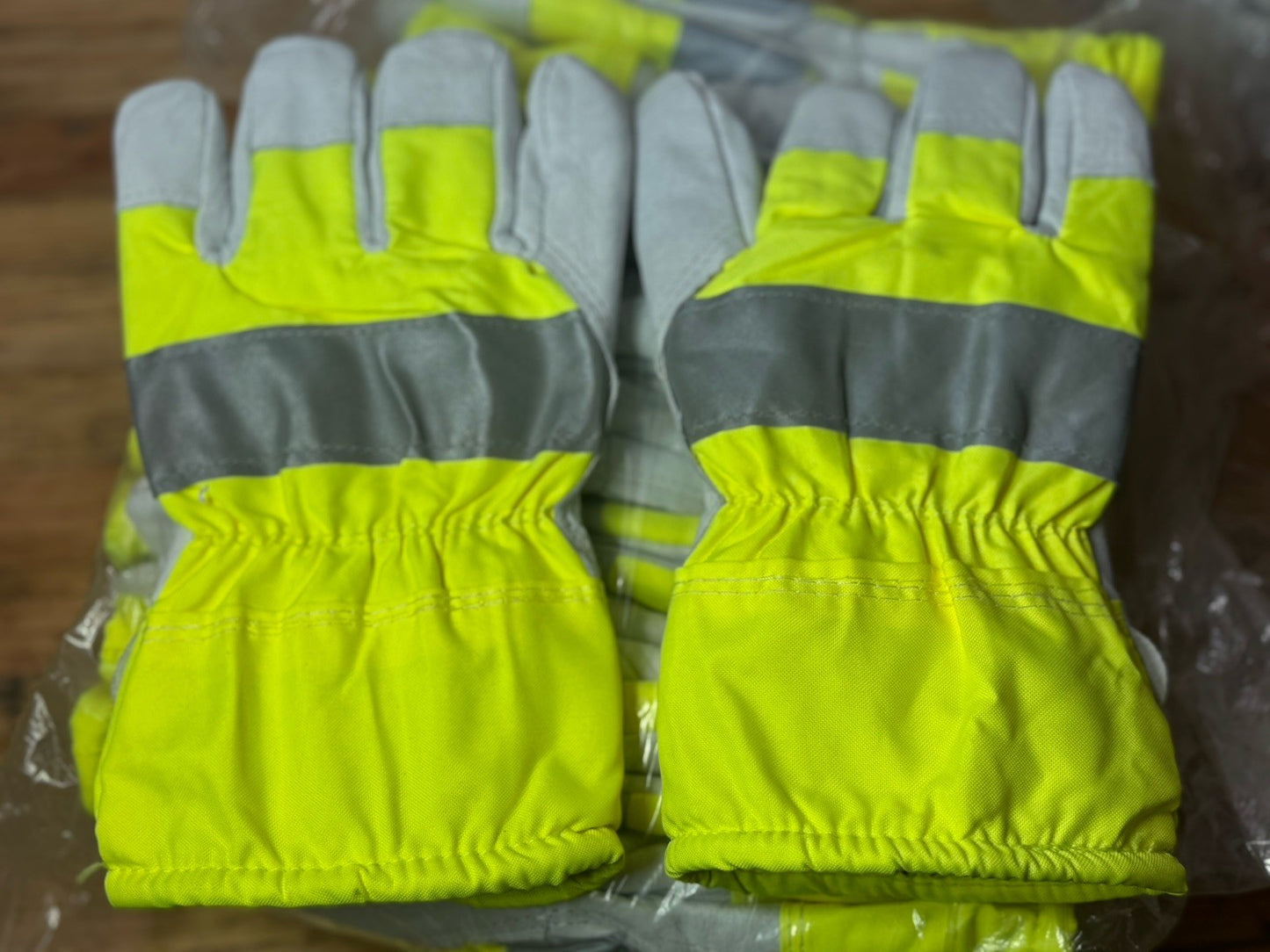 10 Pair CONDOR 2RA32 Cold Protection Gloves Size L Hi-visibility Green Pr