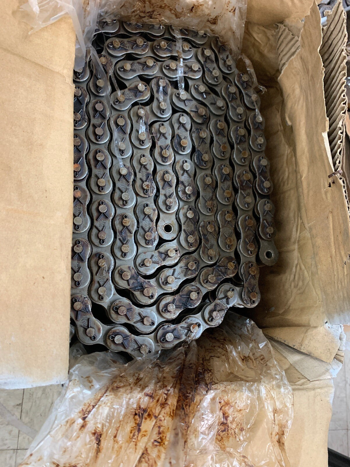 #80-6 Tsubaki 6 strand roller chain 10FT NEW FROM FACTORY w/Link Japan