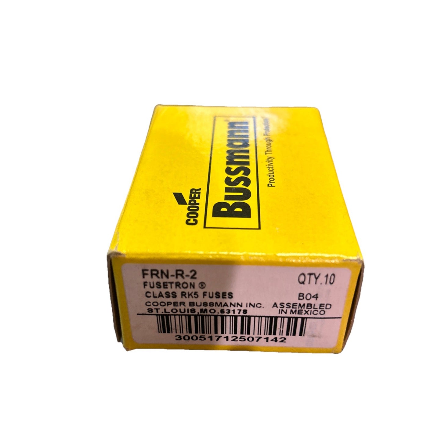 (BOX OF 10) Bussmann FRN-R-2 Amp Fuses Energy Efficient Class RK5 250 Volt. B4