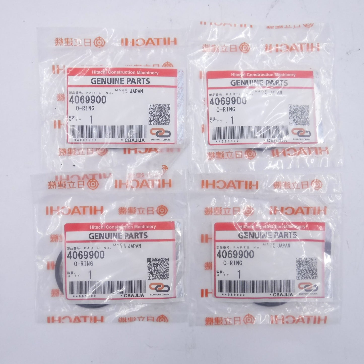 4 Pack OEM Hitachi 4069900 O-Ring Seal for EX1000 EX1100-3 EX200K
