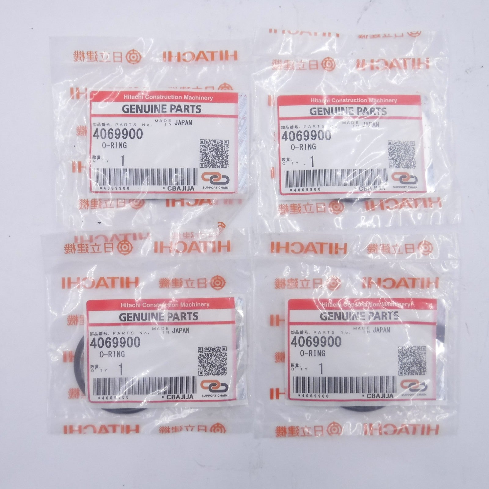 4 Pack OEM Hitachi 4069900 O-Ring Seal for EX1000 EX1100-3 EX200K