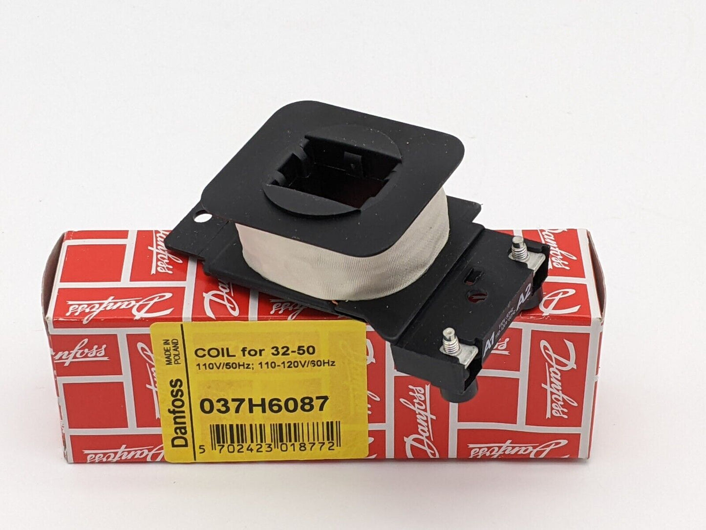 Danfoss 037H6087	Contactor Coil for 32-50 / 110/120 Volt 50/60 Hz  / NEW