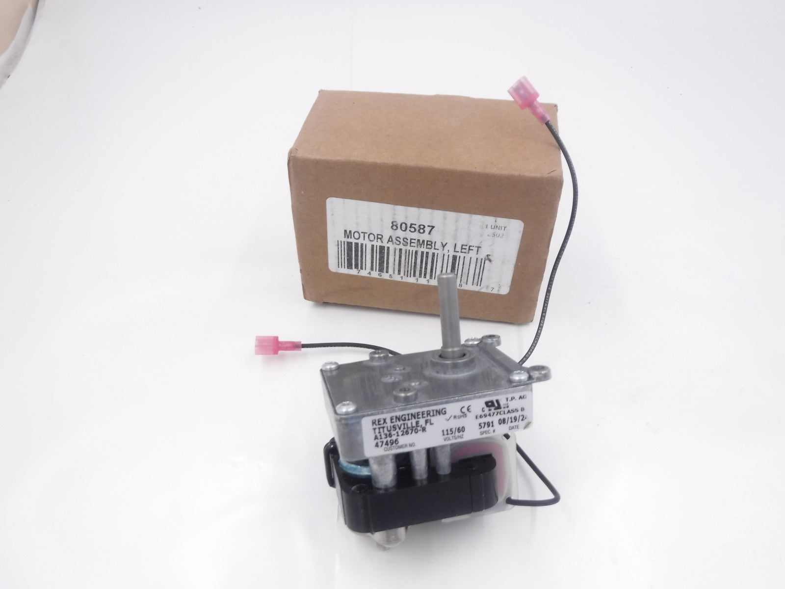 Genuine OEM Nemco 115V 60Hz Left Motor Assembly 80587