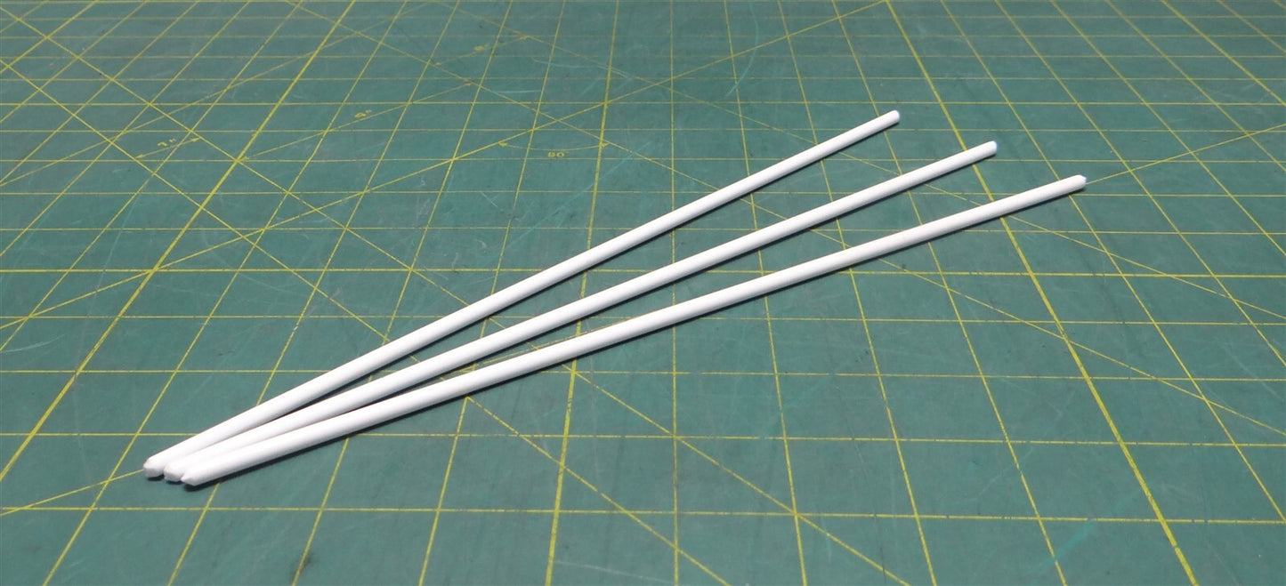 (Pack of 3) Intralox Acetal White Splicing Rods, 11.25" Length, 0.18" Diameter