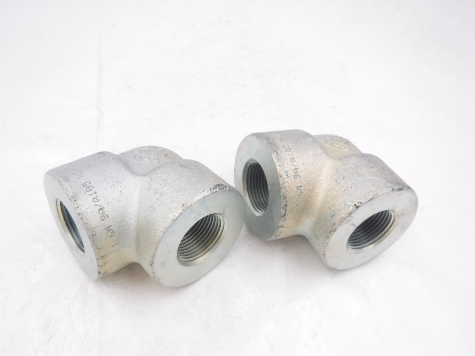2 Pack Penn MACHINE 1"FNPT 90° Carbon Steel 3000# Pipe Elbow Fittings 2000300101