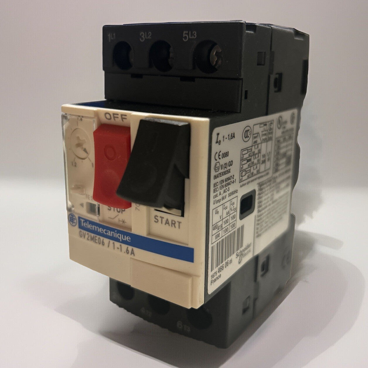 Telemecanique GV2ME06 Motor Circuit Breaker 1 - 1,6A Schneider Electric. NEW! BC