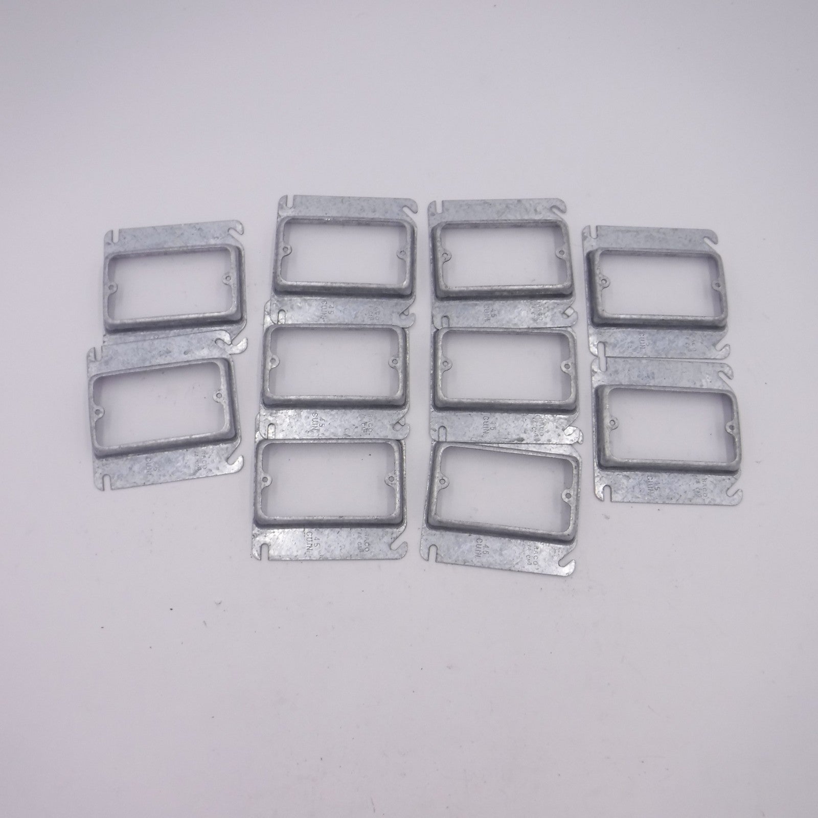 10 Pack Hubbell-RACO 1-Gang 1/4" Raised Sqaure Device Covers 771