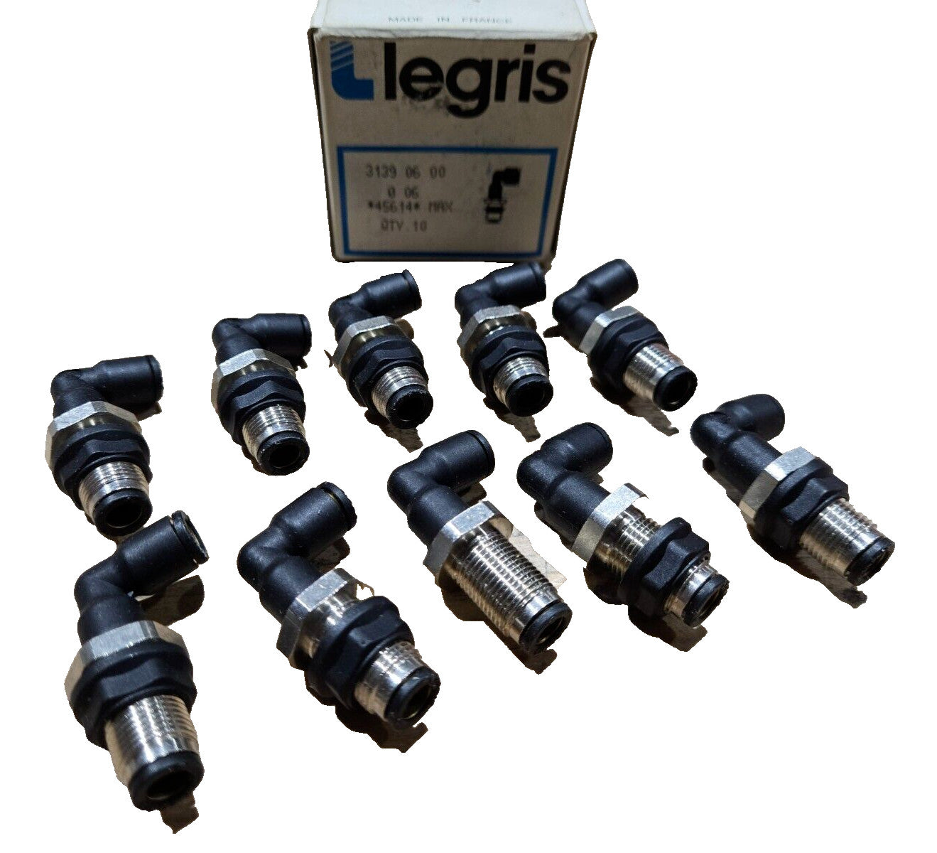 3139 06 00 Parker | Legris Bulkhead Connector Swivel Fitting | 6 mm Push-to-Conn