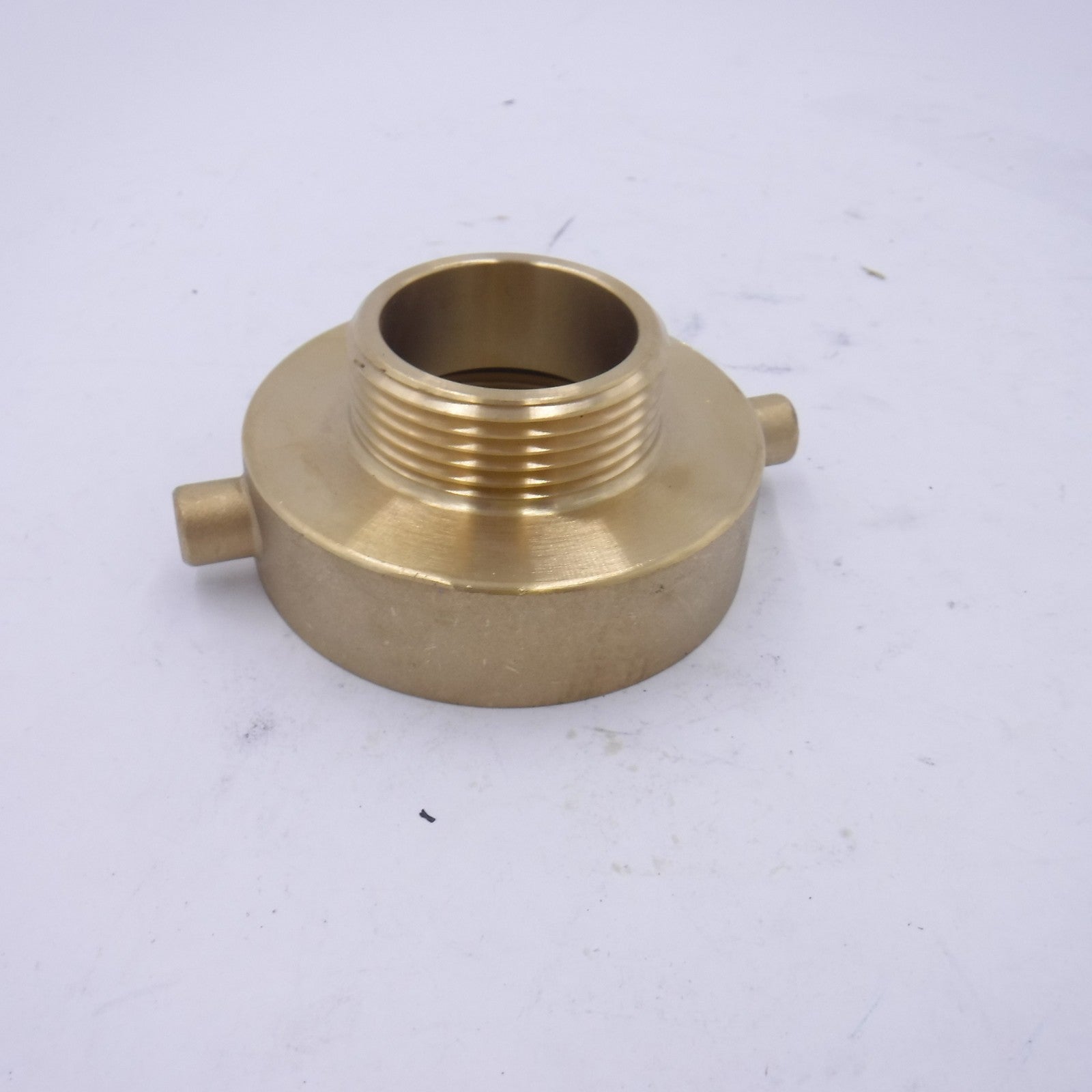 2-1/2" NST Female x 1-1/2" NST Male Brass Fire Hose Hydrant Adapter w/Pin