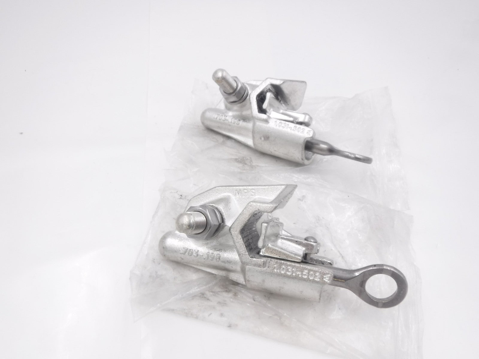 2 Pack MacLean Power Systems 4/0.703-.198 Aluminum Hot Line Clamps C1540AP