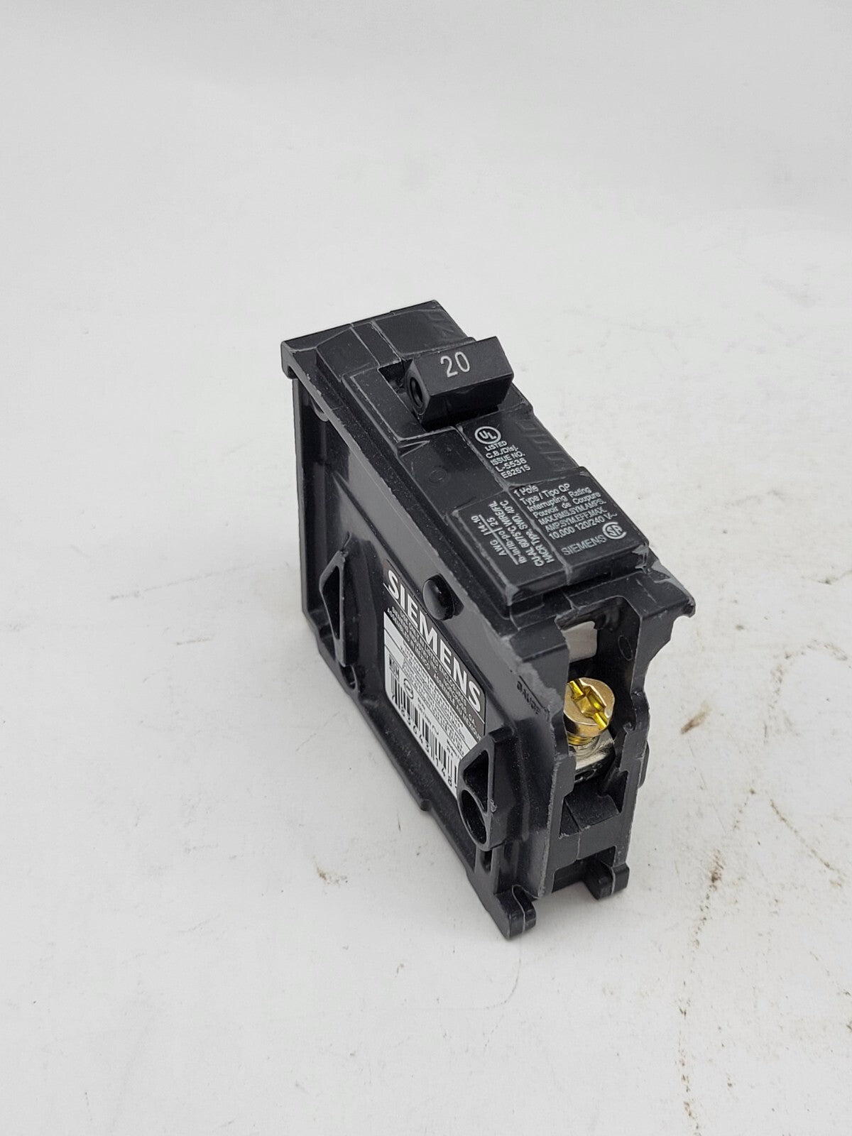 Siemens Q120 Plug-In Circuit Breaker 20A 120/240V 1P 1PH QP 20 AMP 1 Pole NOS