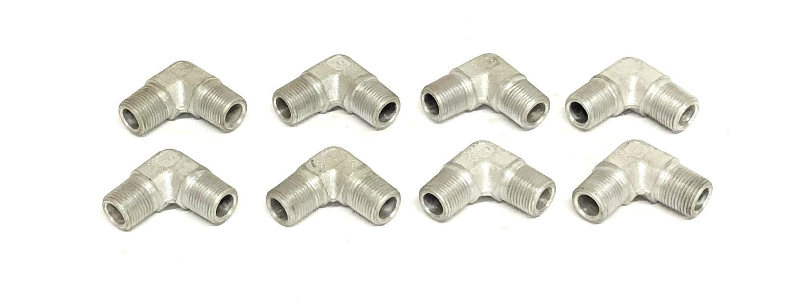 Parker 90 Degree Male 18TPI Elbow Fitting 3/8 Inch [Lot of 8] NOS