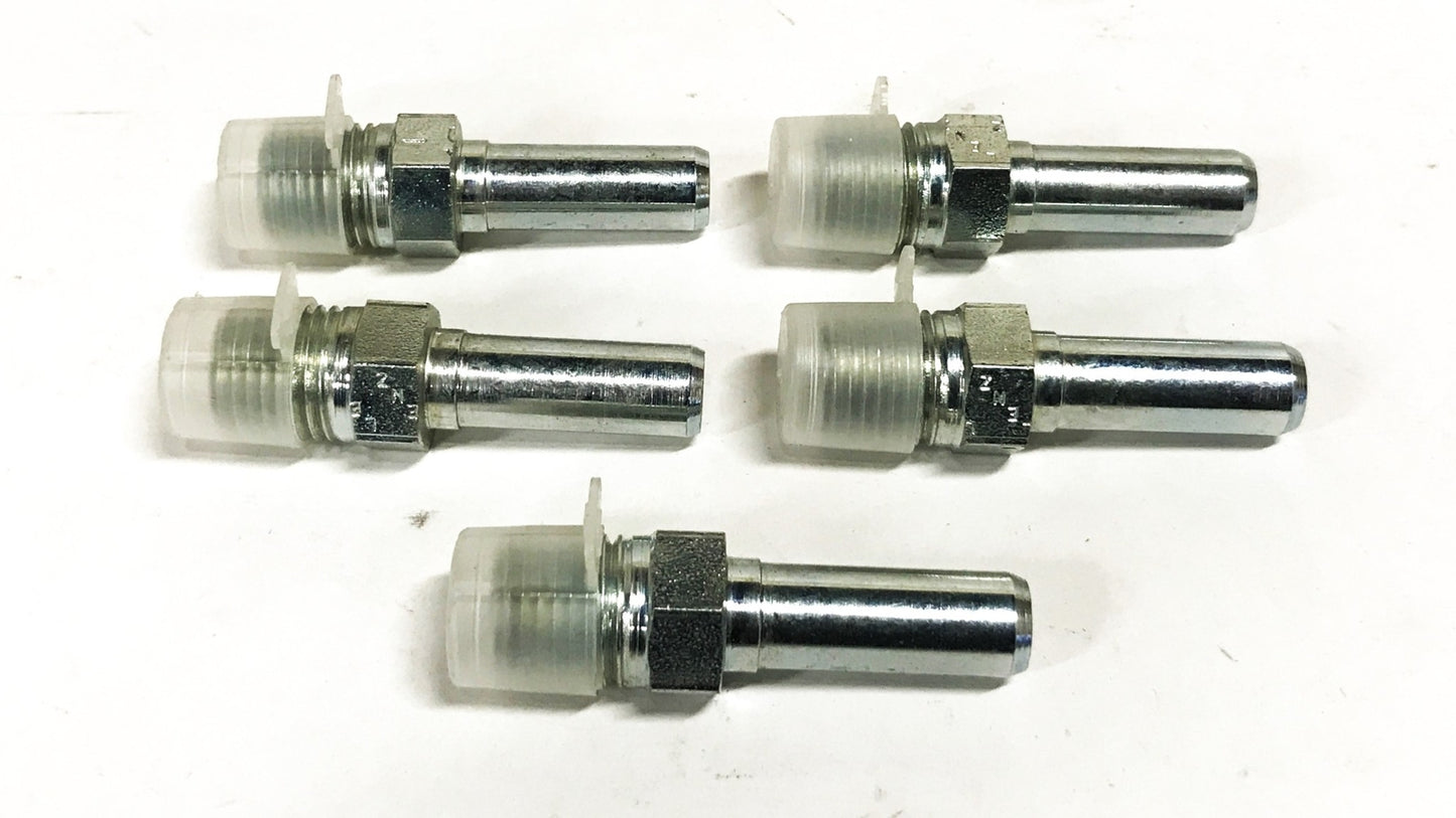 Lenz 1/4 inch x 3/8 inch Fluted Male Hose Adapter [Lot of 5] NOS