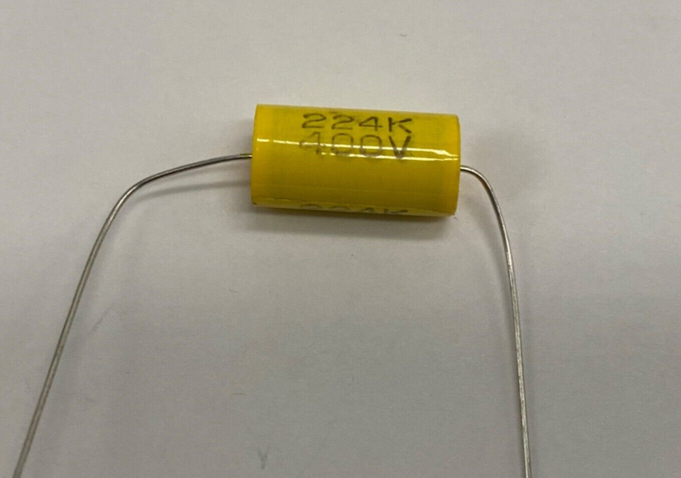 metalized film capacitor axial lead 0.22uf/400v, 224K400V