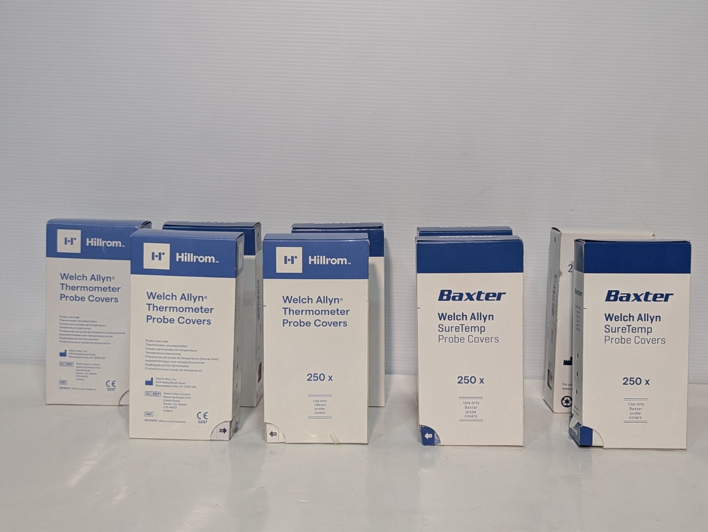 (2250) Welch Allyn Thermometer Probe Covers incl. SureTemp Baxter Hillrom 9x250