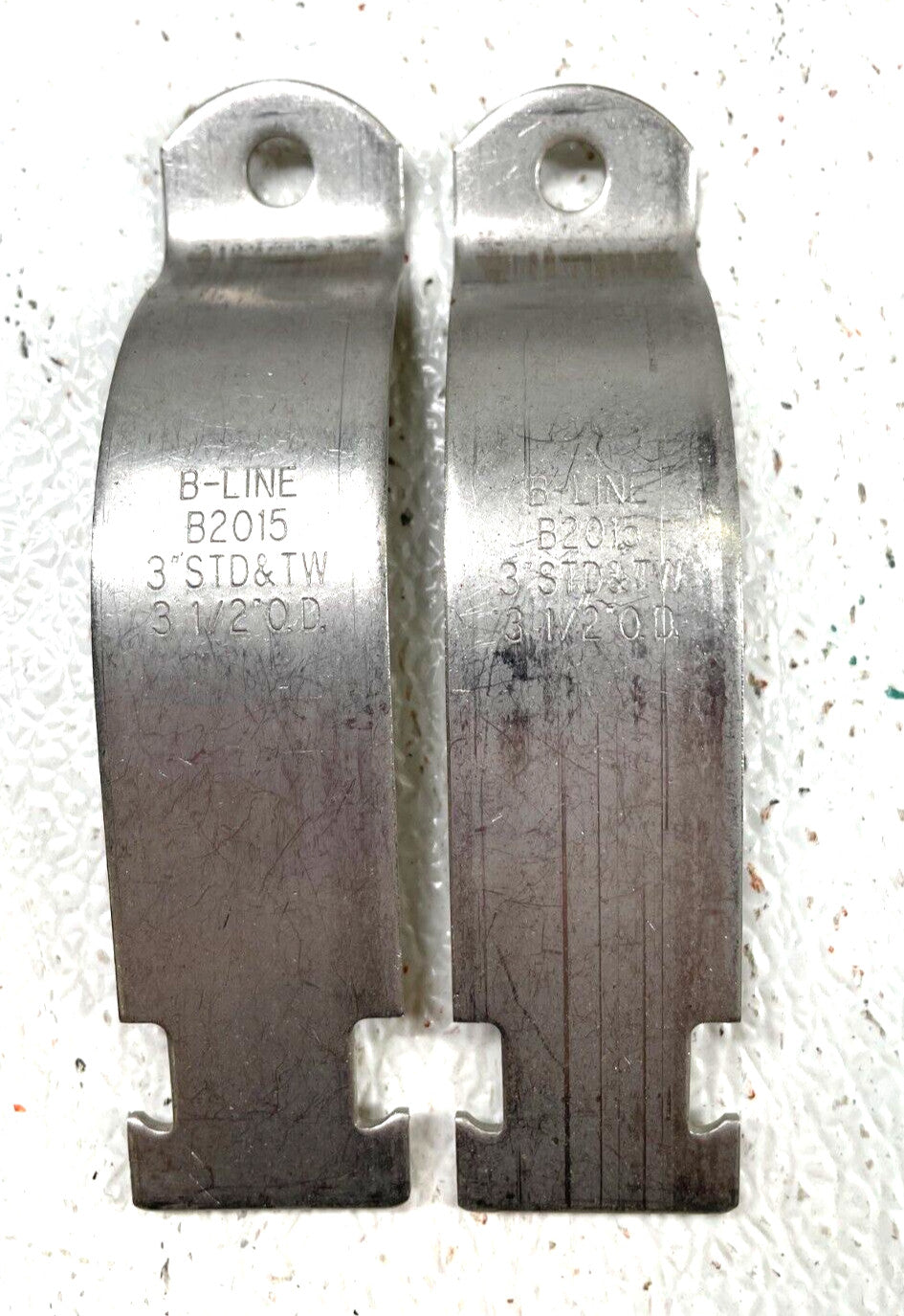 (4 Sets) BLINE B2015 3" (3.5 OD) Stainless Steel Pipe Straps *Strap Only*