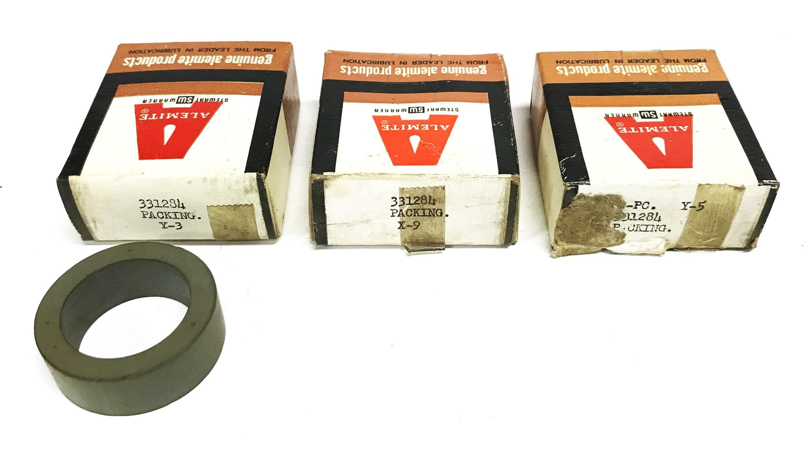 Alemite Y-3 Rubber Packing Ring 331284 [Lot of 3] NOS