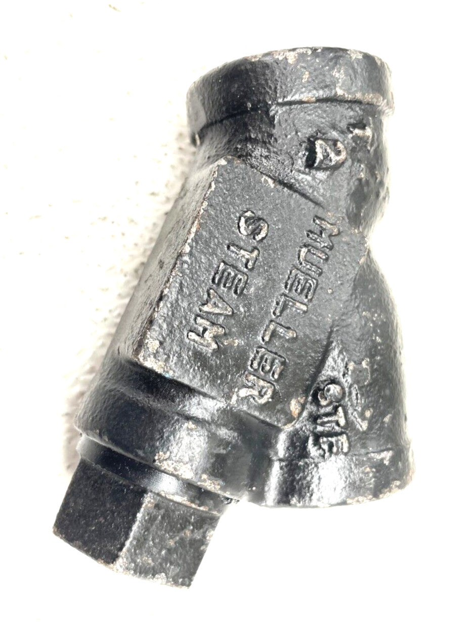 Wye Y Strainer 1/2" Threaded NPT 250-SWP 400-WOG / 20-Mesh Screen / MUELLER 11M