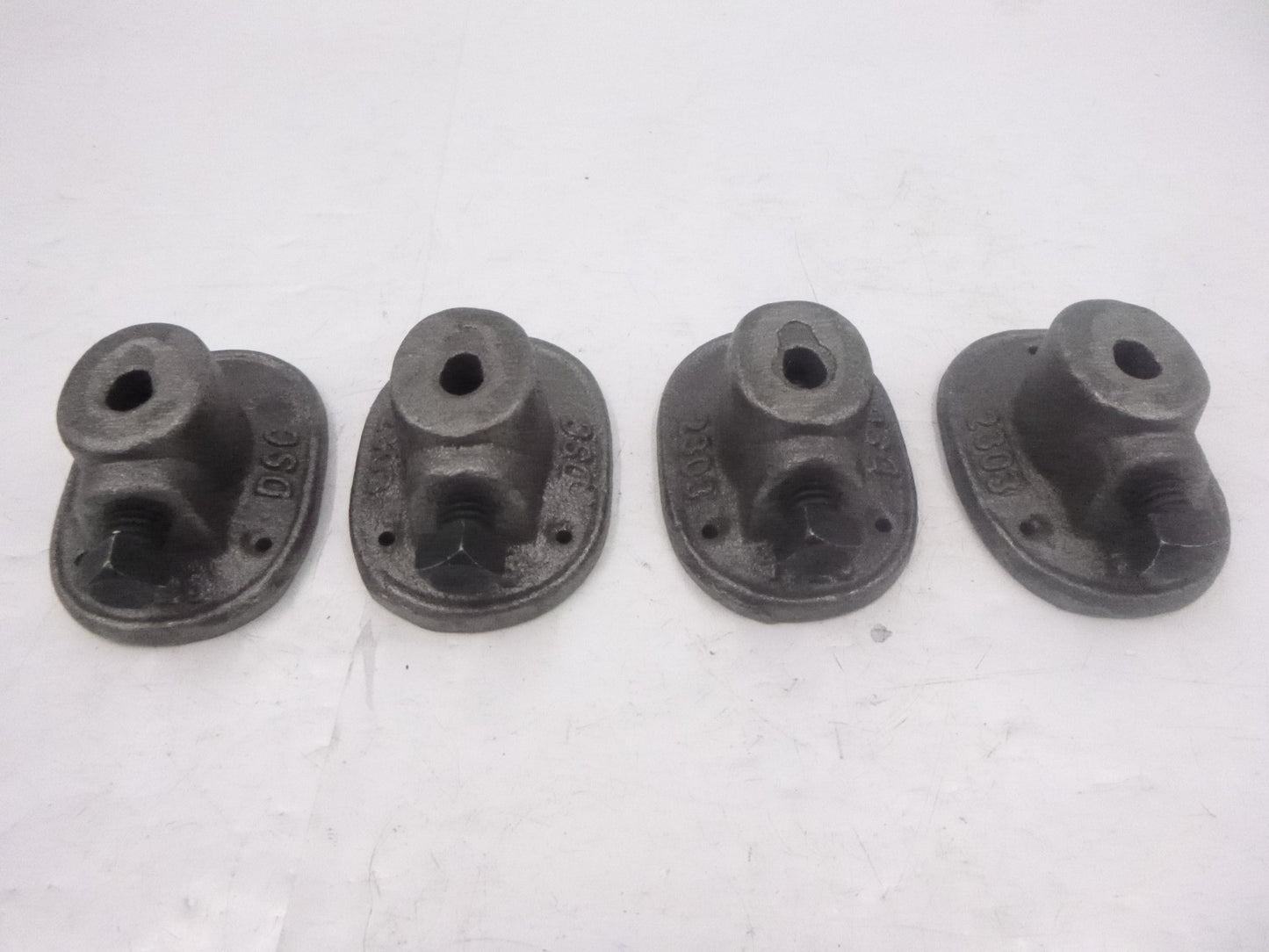 4 Pack Dayton Superior 1/4" Rod Clamps 32100 D12 Cast Iron For 3/8" Rod