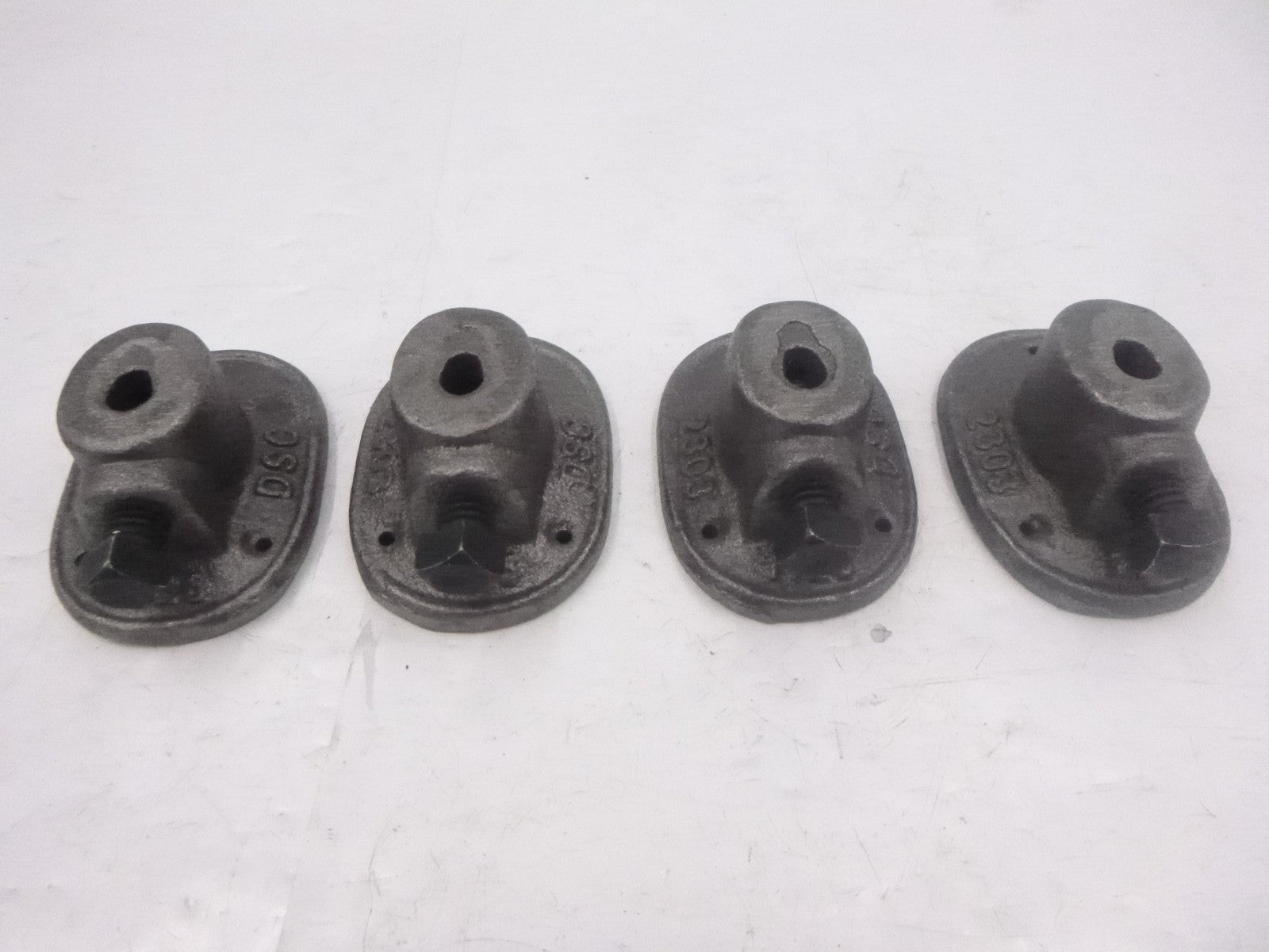 4 Pack Dayton Superior 1/4" Rod Clamps 32100 D12 Cast Iron For 3/8" Rod
