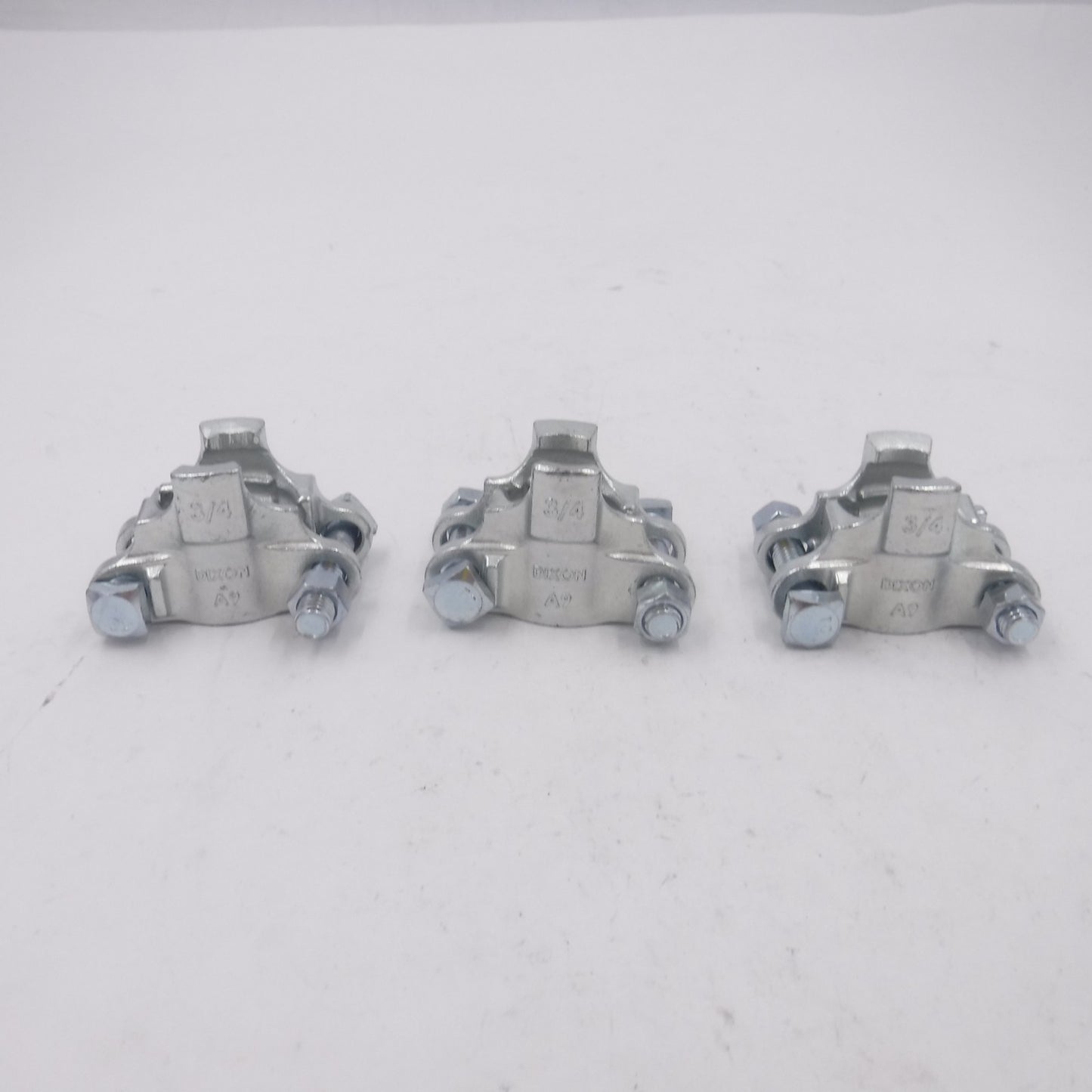3 Pack Dixon Valve A9 Air King Clamps Cast Carbon Steel 3/4"