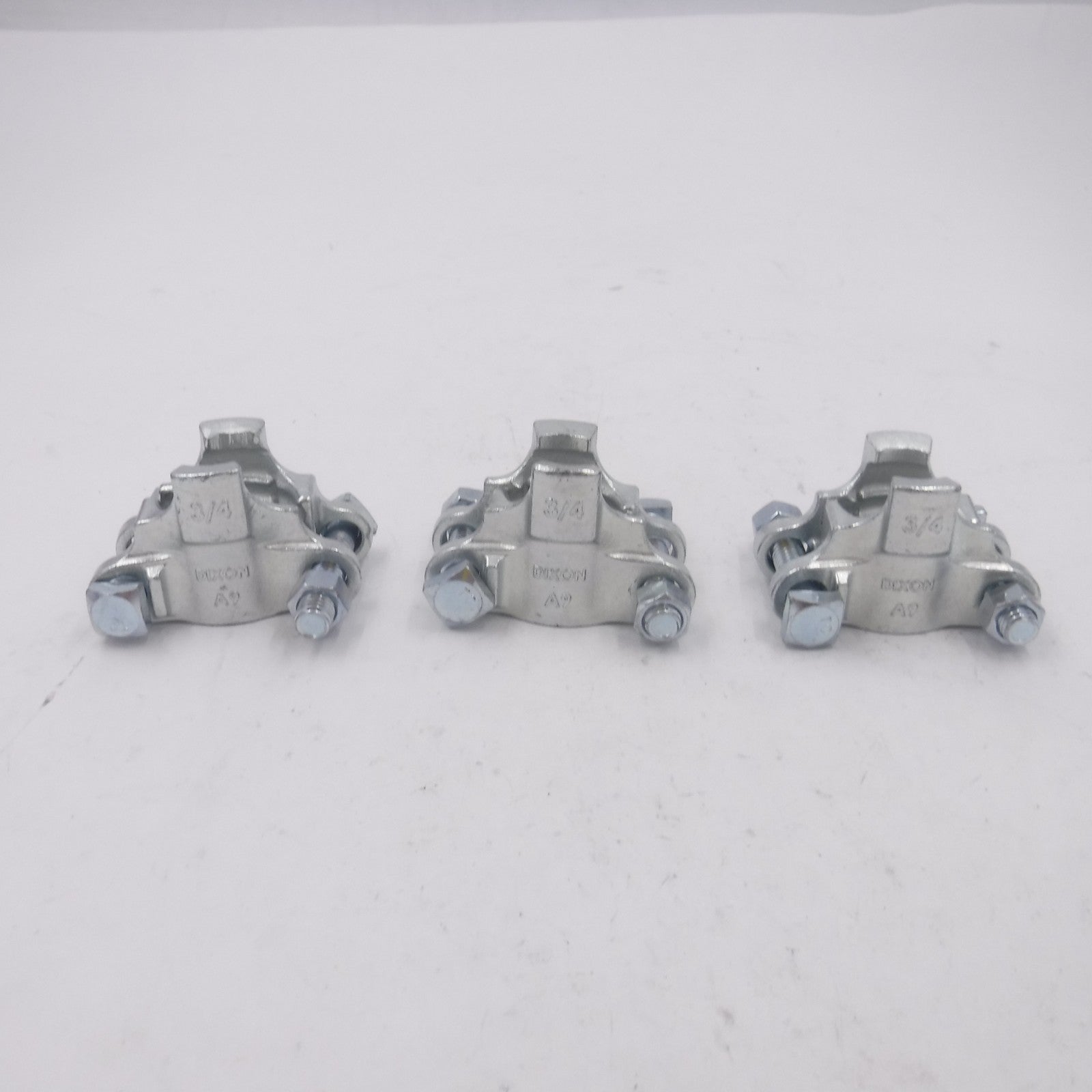 3 Pack Dixon Valve A9 Air King Clamps Cast Carbon Steel 3/4"