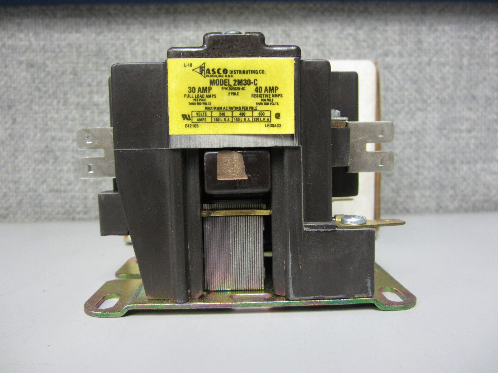 FASCO model 2M30-C  Magnetic Contactor 30A, 240V, 50/60Hz 