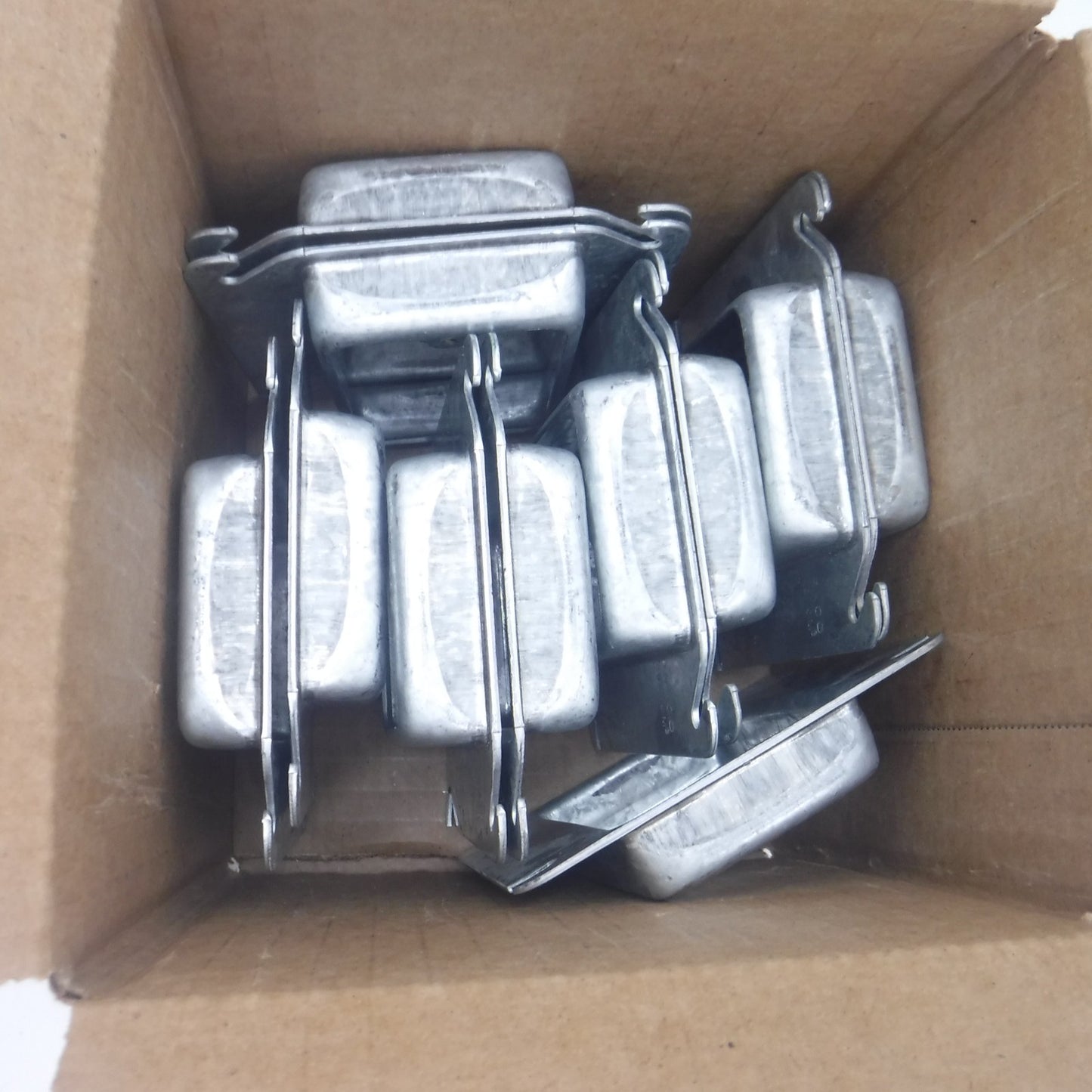 11 Pack Hubbell-RACO 1-Gang Square Metal 4" Single Device Covers 774