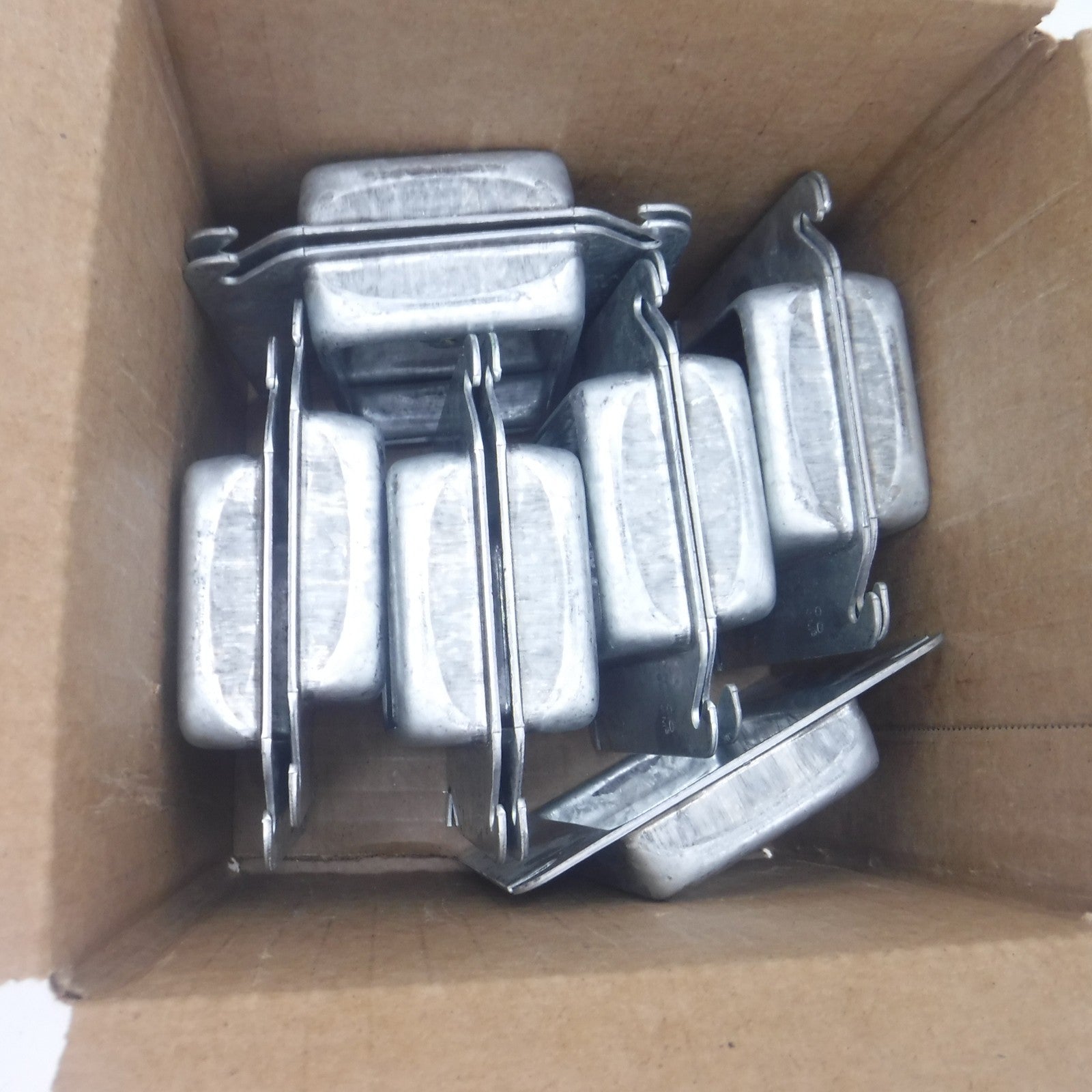 11 Pack Hubbell-RACO 1-Gang Square Metal 4" Single Device Covers 774