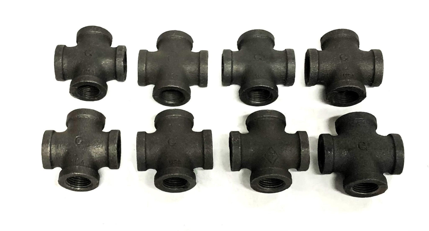 Unbranded Female Cross Fitting 1/2 Inch [Lot of 8] NOS