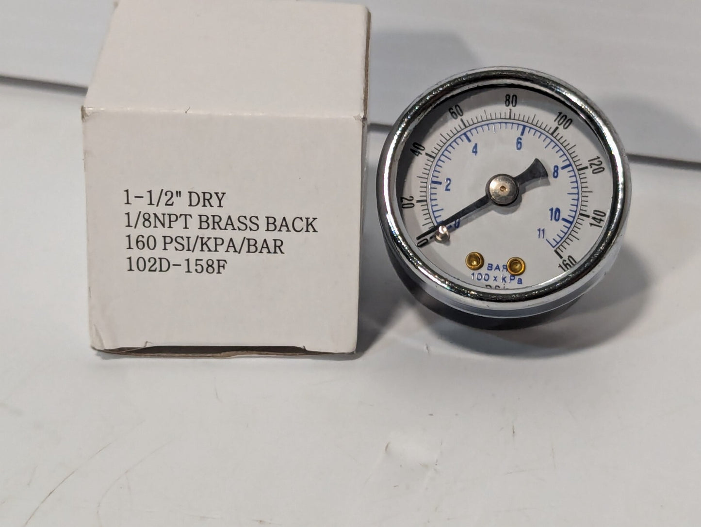 SAD1501-160 Industrial Gauge Pressure 1/8NPT 160PSI 102D-158F