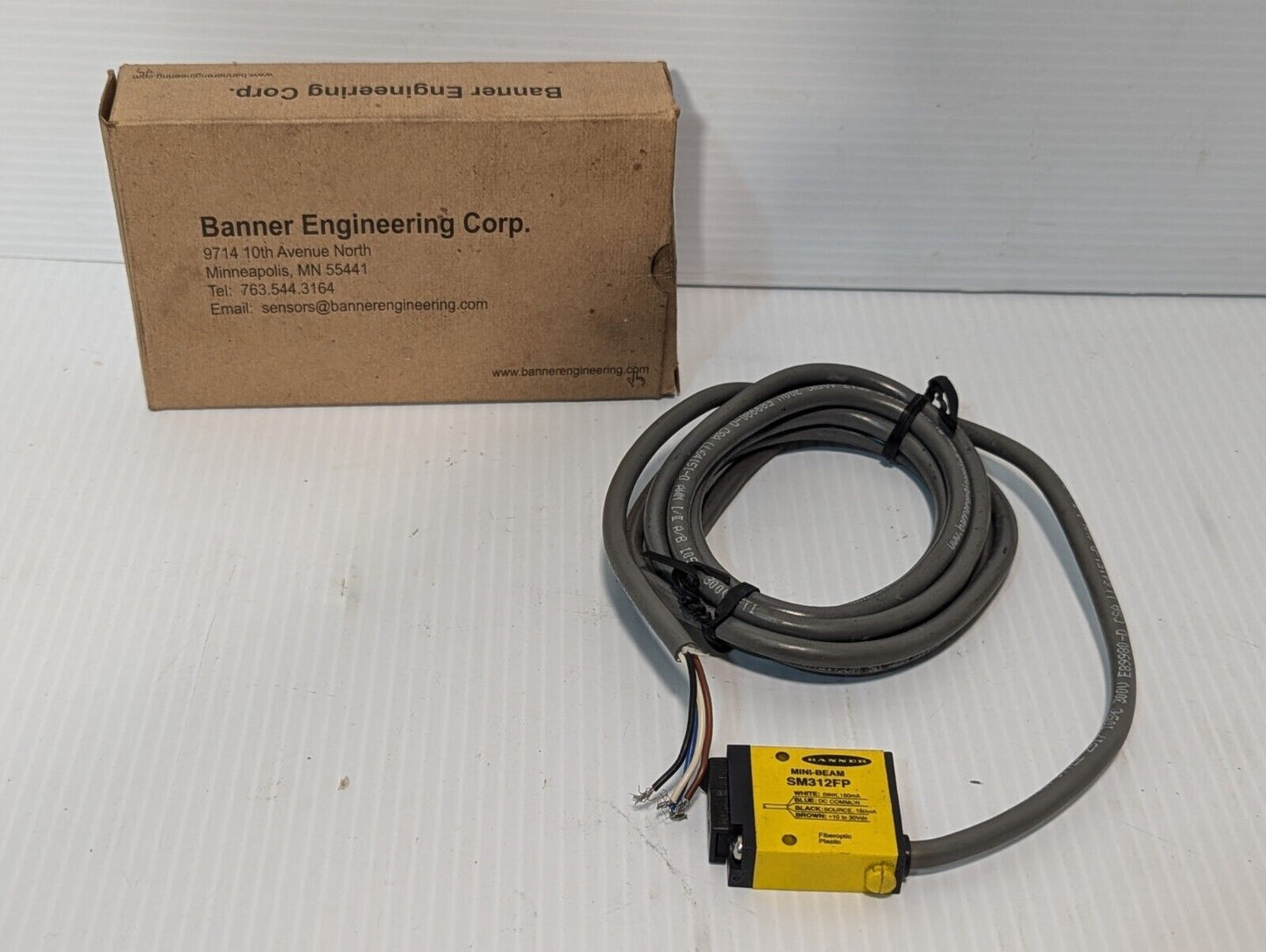 Banner SM312FP Mini-Beam Photelectric Sensor, 25916 , Free Returns