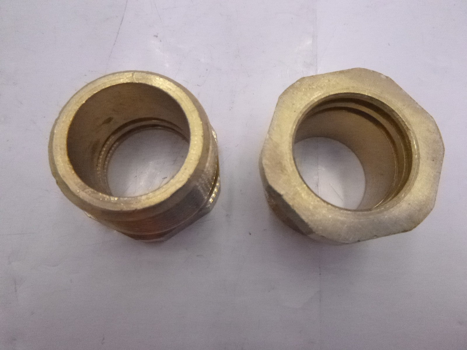 2 Pack Brass Packing Nut 1" X 1" Dayton 29AG12 PPM5ZN001G