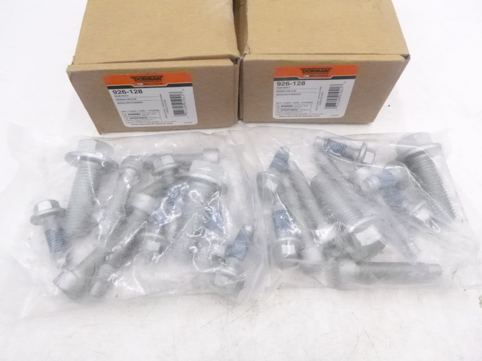 2 Boxes Of Dorman Front Wheel Hub Bolts For 2015-2020 Ford Transit 150XL