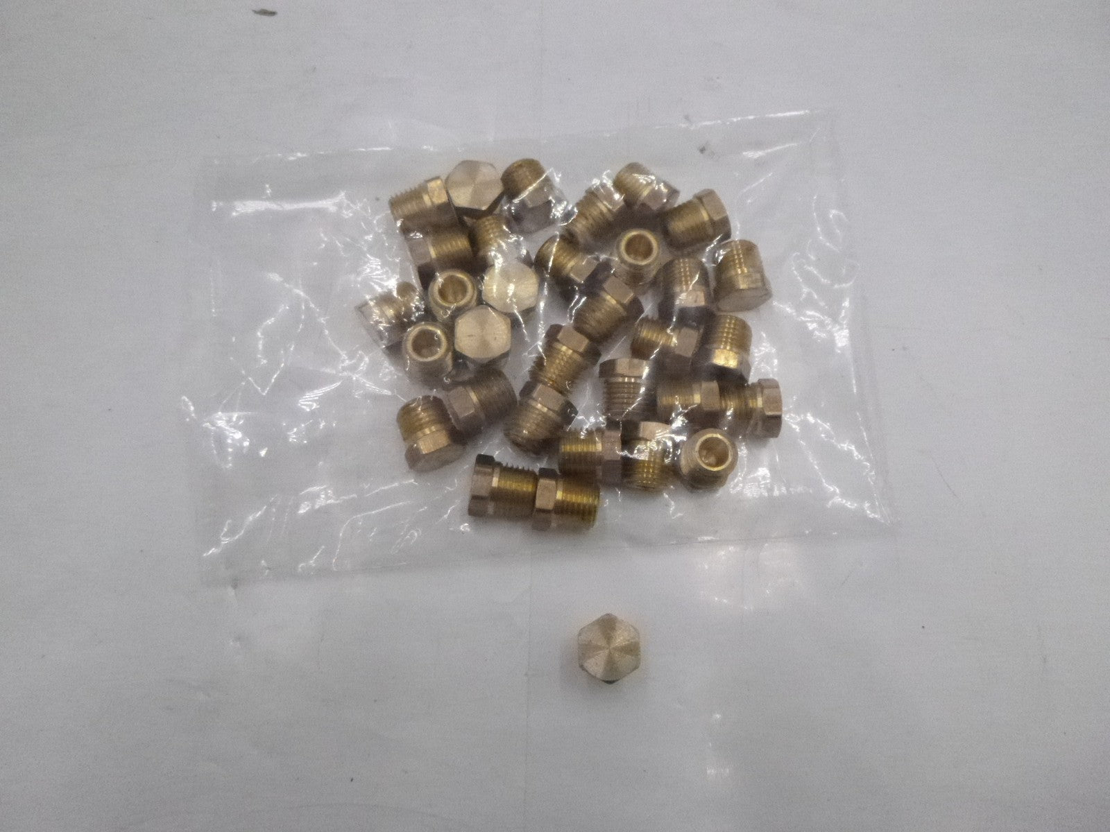 34 Pack Solid Brass Hex Head Plug 1/2" 28204S 1200PSI  121S 121AS