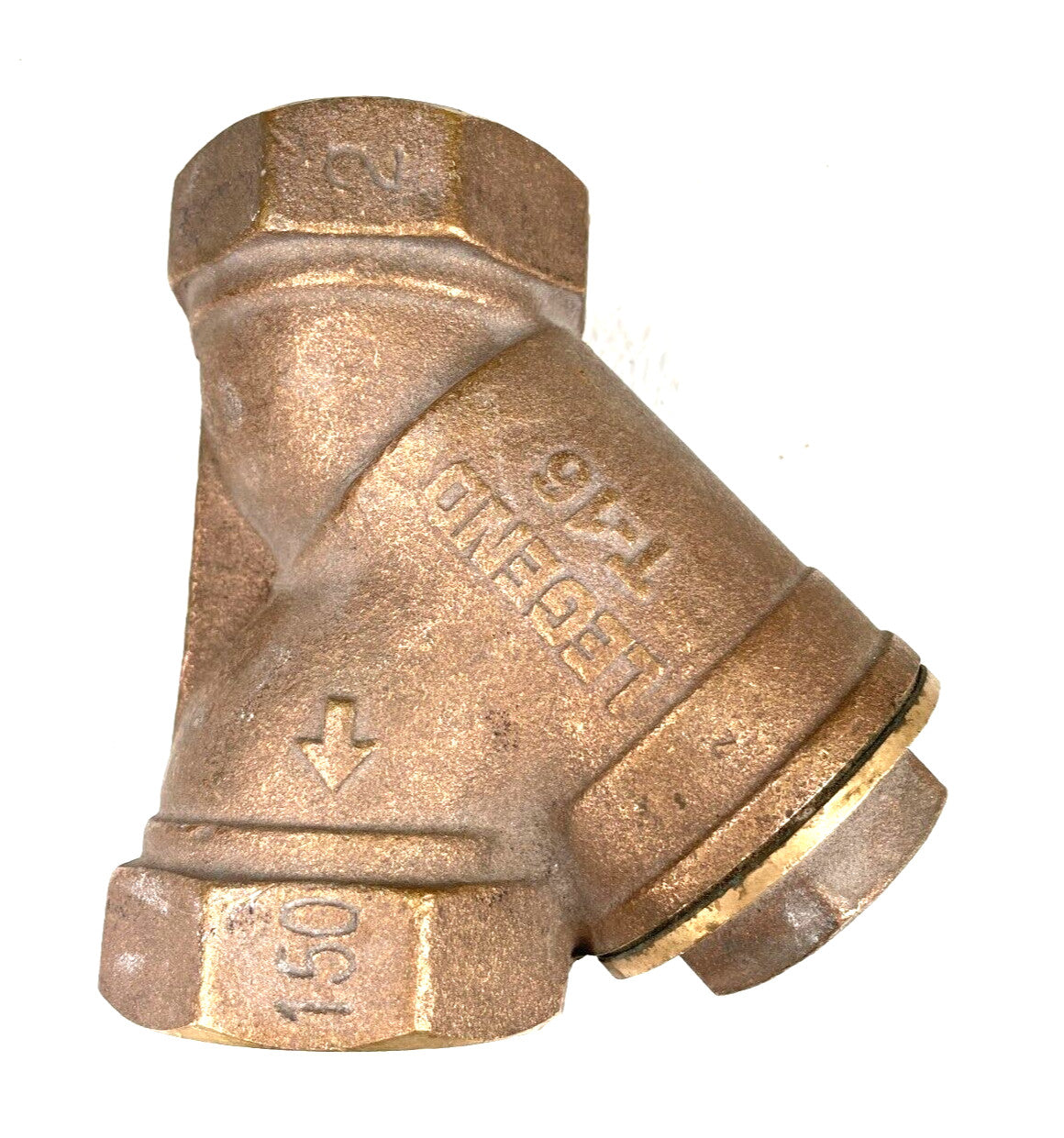LEGEND T-16 Bronze Y Strainer 2" NPT Thread Ends 150 Psi SWP  w/ 20-Mesh Screen