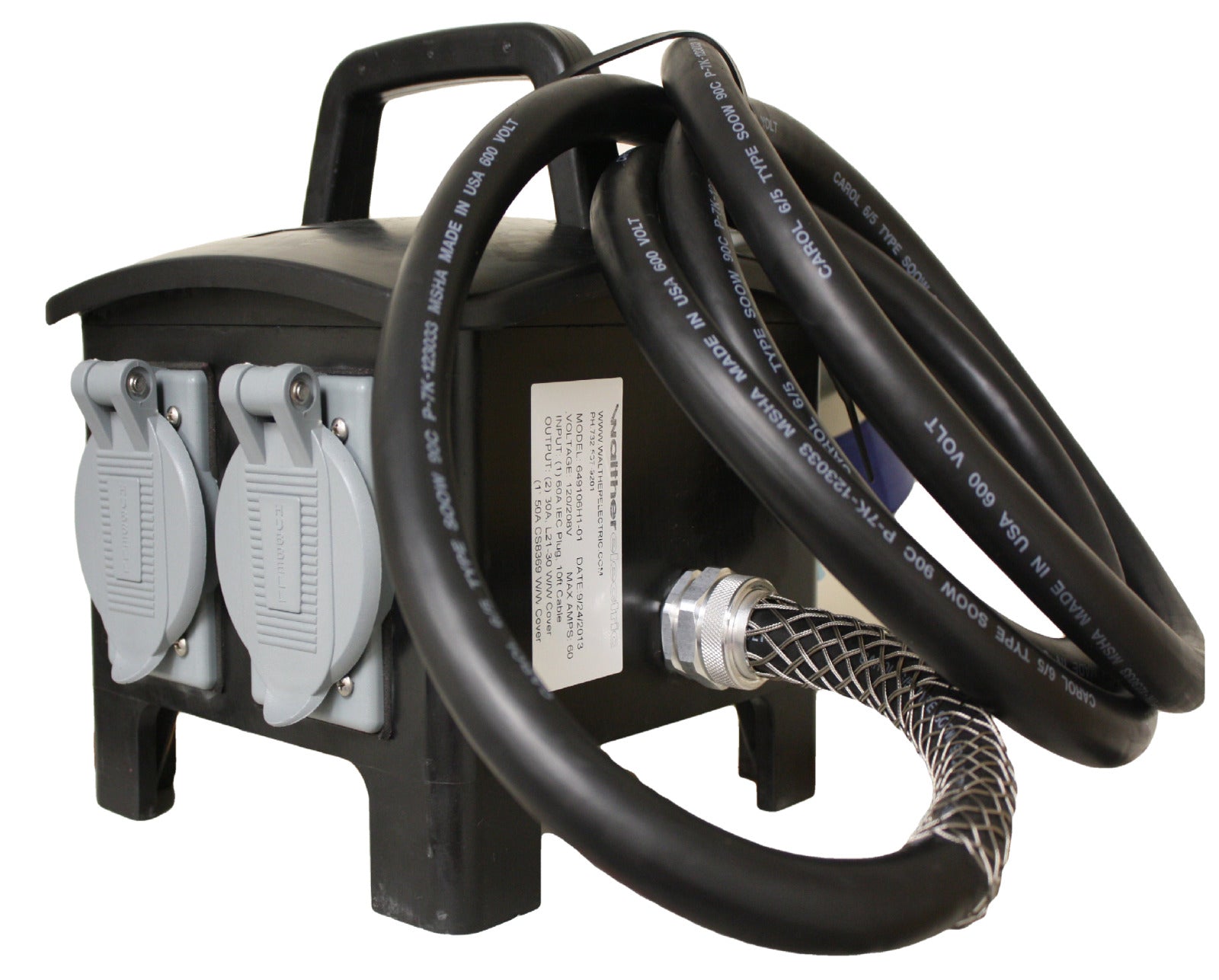 Walther Electric PDU 649106H2 Single Tiers Power Distribution Unit Spider box
