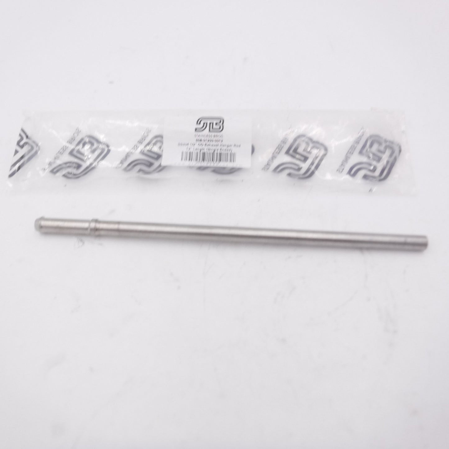 1/2" OD x 12" Billet Exhaust Hanger Rod w/Mushroom End 304SS, 608-01200-0012