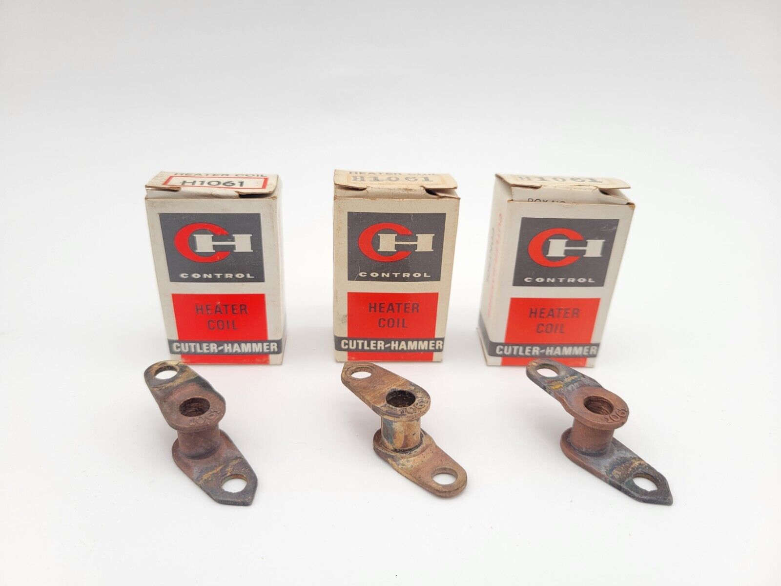 3 Piece Set Cutler Hammer  H1061 Heater Coil 3 Pole Starter Accessory Part NOS