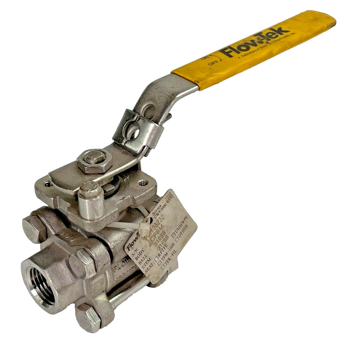 FLOW-TEK 7003 Stainless Steel Ball Valve 1/2" NPT Full Port 1000-psi CWP