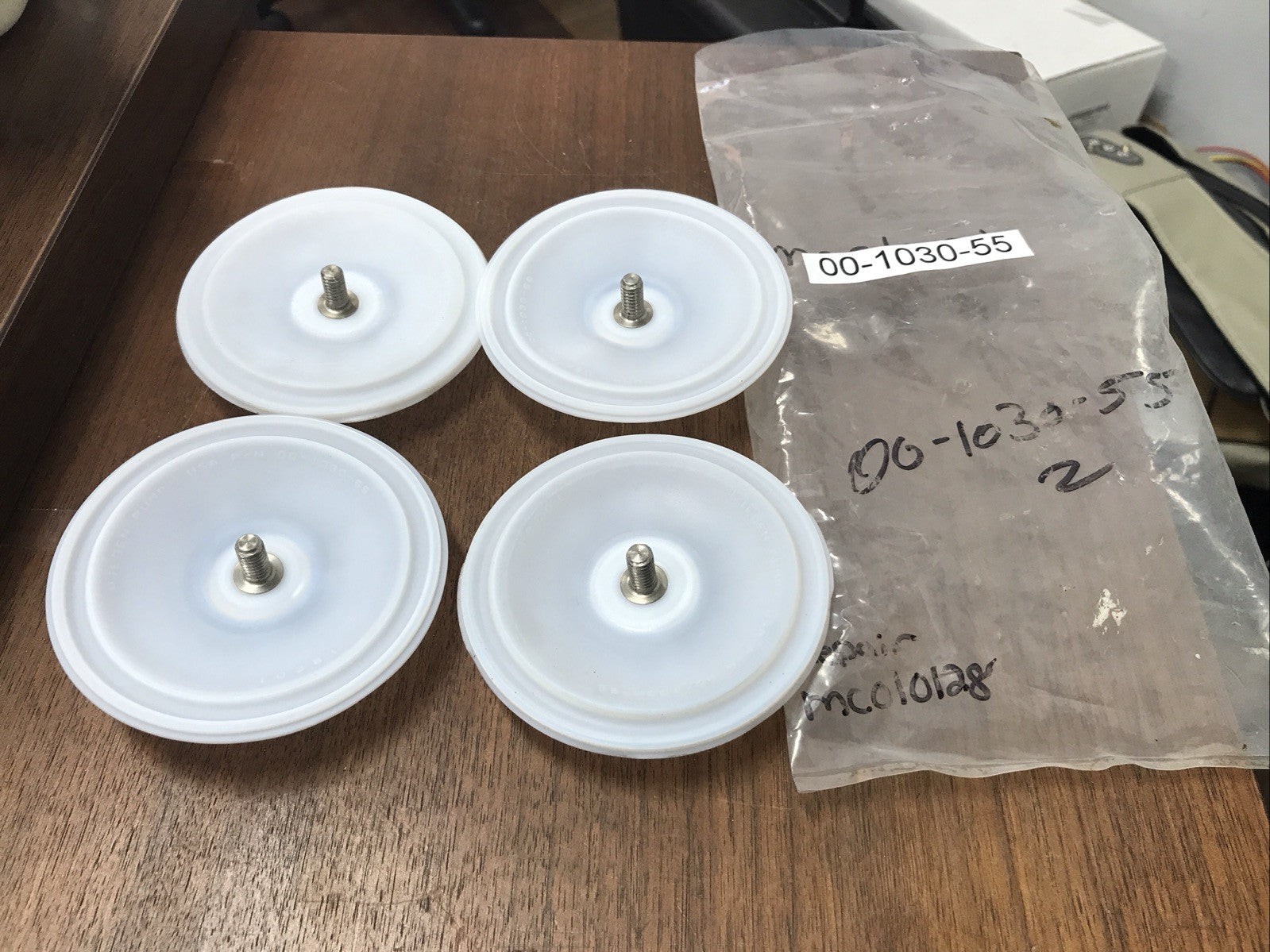 NEW SURPLUS Lot Of 4  Wilden Pump 00-1030-55 Diaphragm Teflon 10281