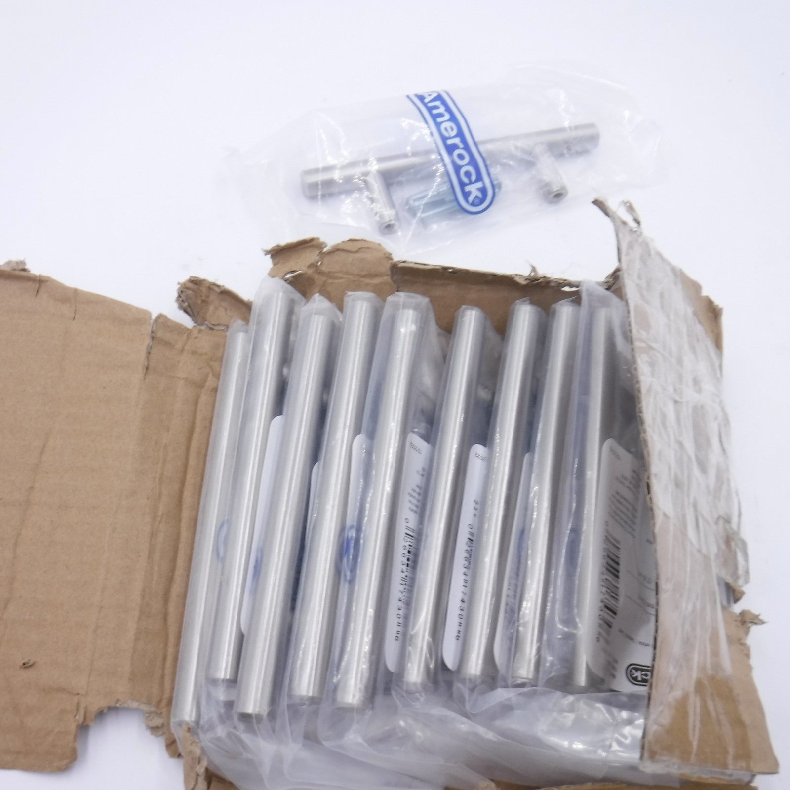 10 Pack Amerock Bar Pulls 3" C to C Drawer Pull Sterling Nickel BP19010CSG9
