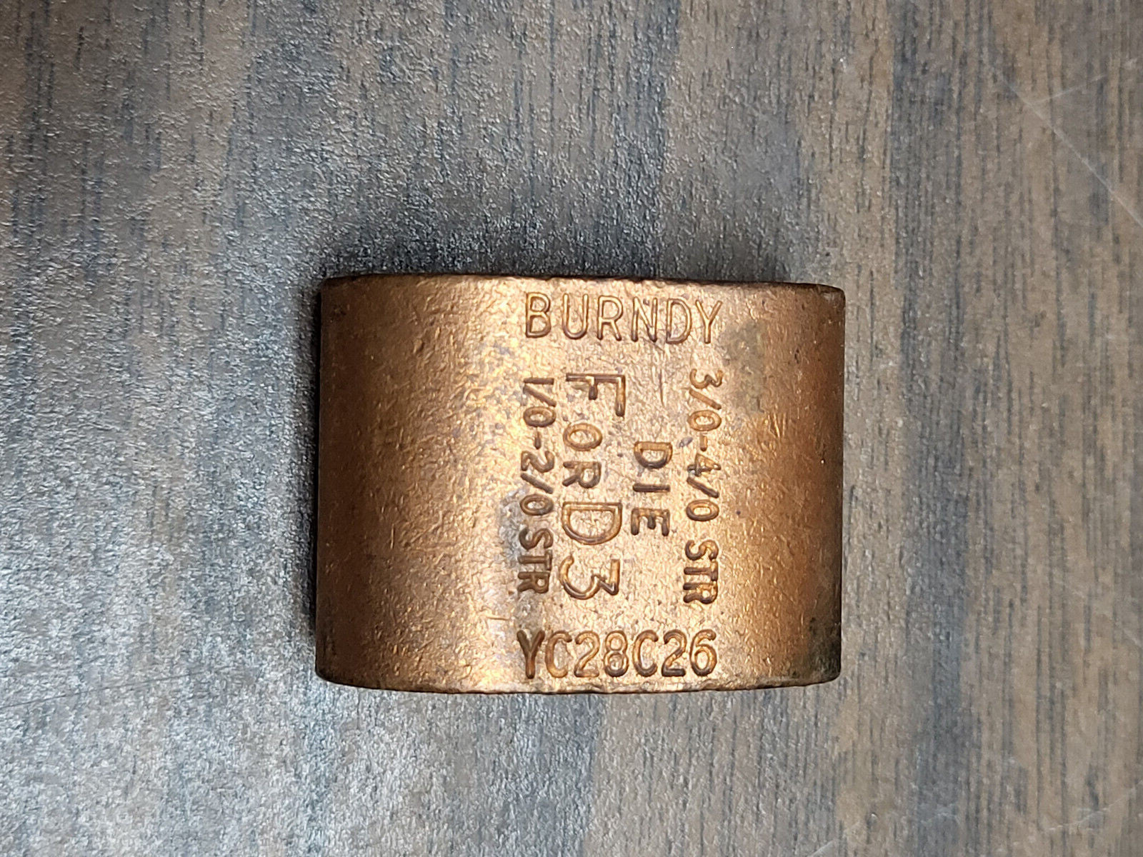 BURNDY YC28C26 C CLAMP 3/0-4/0AWG TO 1/0-2/0AWG LENGTH 1-1/16 NEW