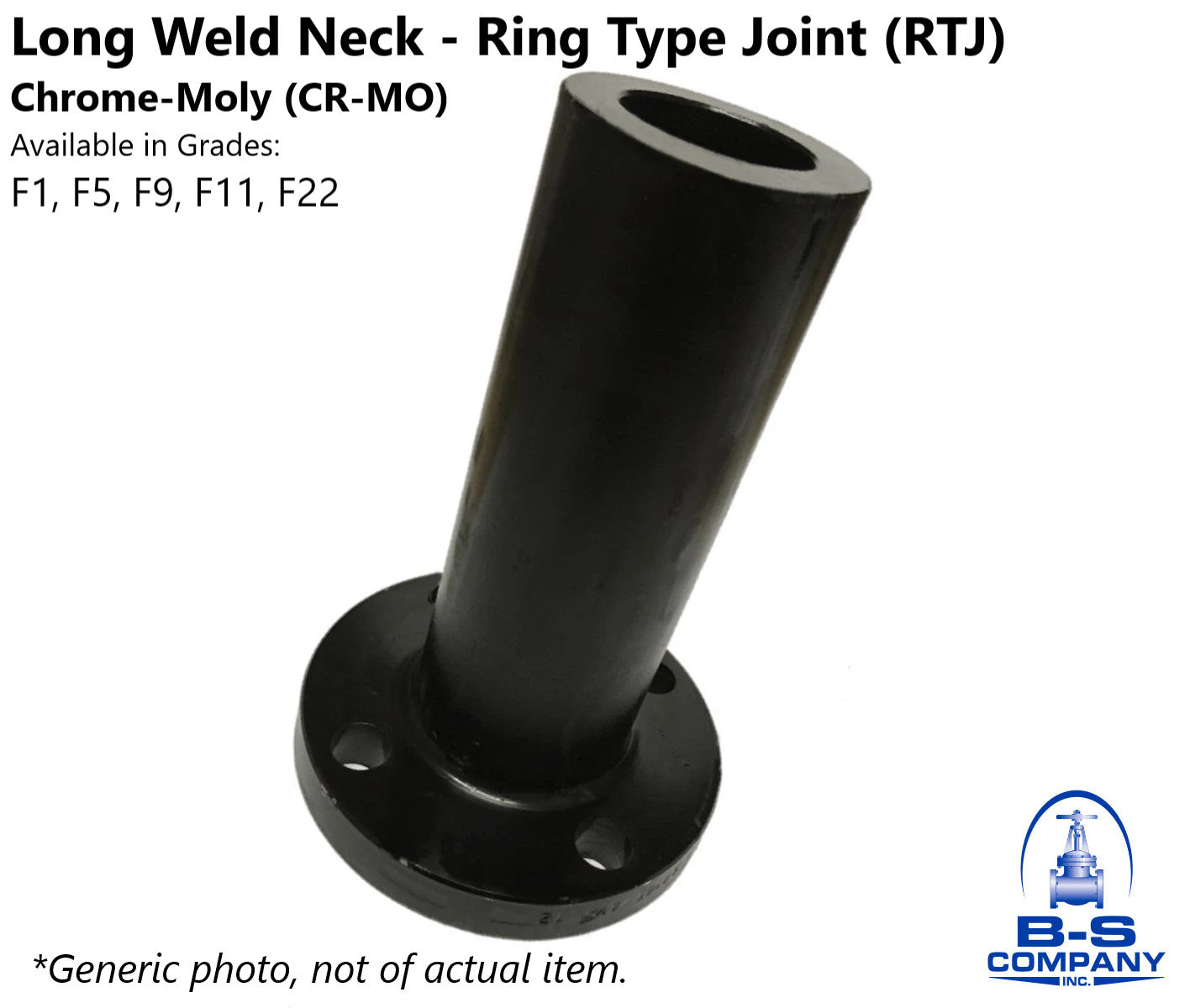Long Weld Neck Flange 1-1/2" 600 RTJ x 9" Long ASTM A182 F11 Chrome Moly Alloy