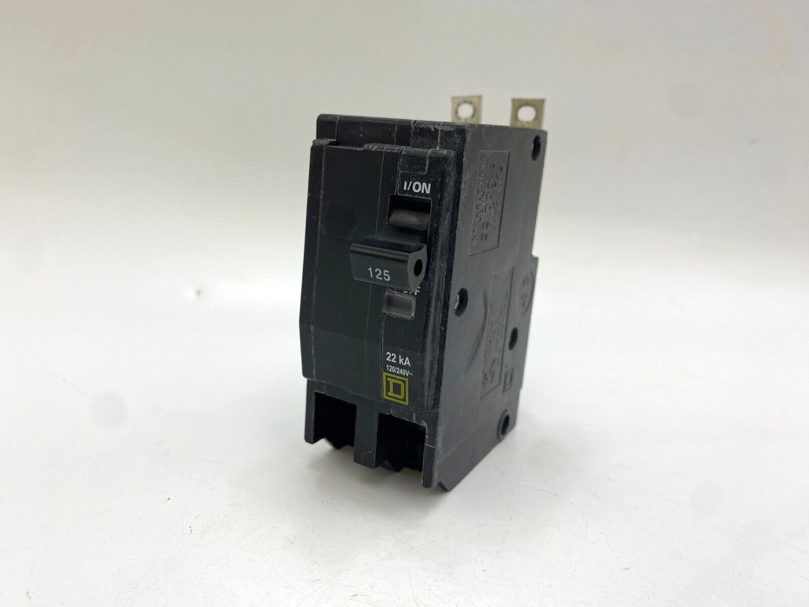 Square D QOB2125VH Bolt-On Circuit Breaker 125A 120/240V 2P 1PH Type QOB 22kA
