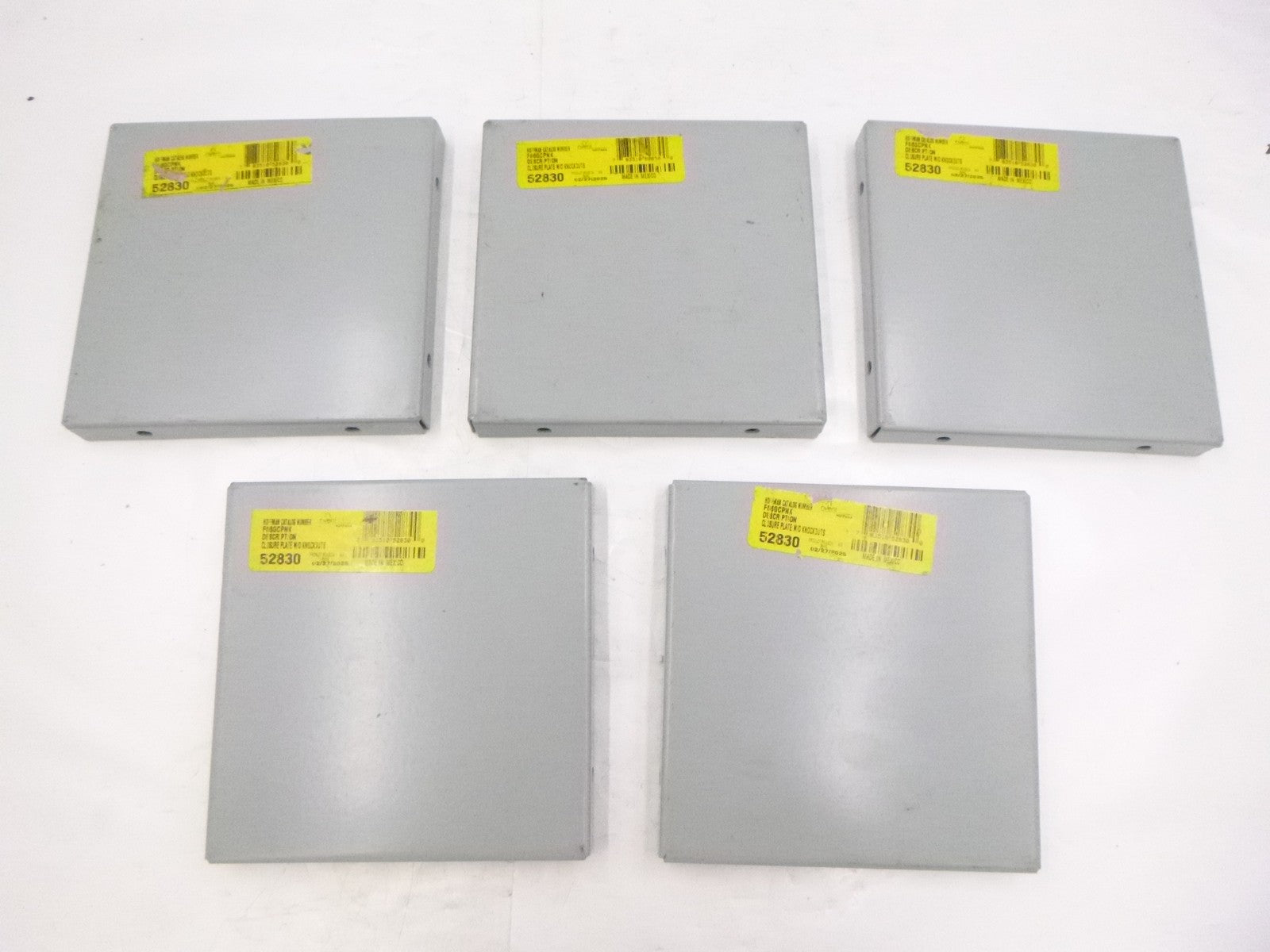 5 Pack nVent Hoffman Closure Plates F66GCPNK without Knockouts Mild Steel